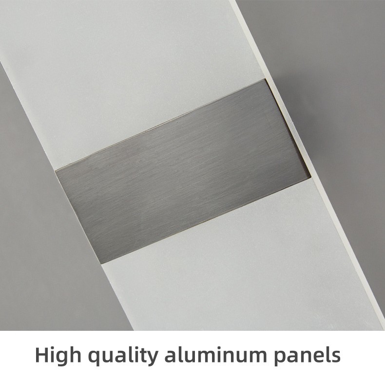 Modern Simple Rectangular LED Wall Lamp Transparent Bedroom Living Room Restaurant Hotel