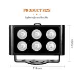 6x5w RGBW 4 in 1 LED Flood Light IP65 Waterproof Flat Spotlight Outdoor