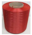High Strength Taparan Twist Aramid Yarn , 1000D Red Dyed Bulletproof Filament