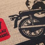 OEM Cotton Jute Tote Bags For Fruit Vegetables Digital Imprint Printing