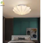 Semi Flush Mount LED Ceiling Light Glass Gold Flower Star
