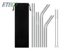 Birthday Party Stainless Steel Reusable Straws Cold Beverage Drinking