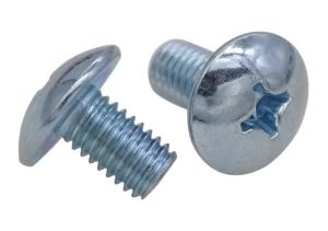China Zinc Plated Steel Cross Recessed Drive Mushroom Head Screws Zinc Plated Steel Extra-Wide Truss Head Phillips Screws factory