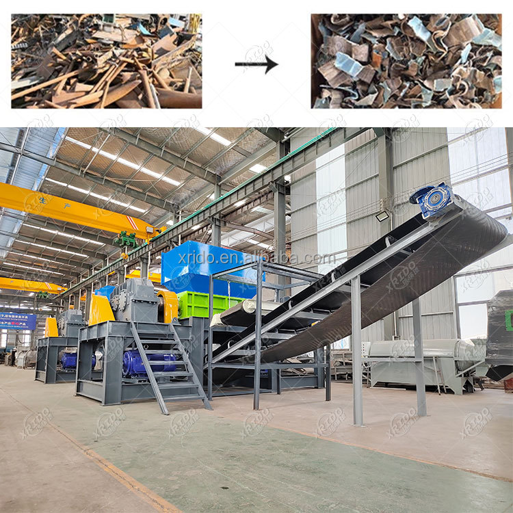 Customized Heavy Metal Shredder Machine 22000Kg/H Aluminium Recycling Machine