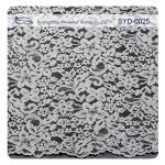 Cotton Stretch Corded Lace Fabric Scallop Lace Dress For Garment