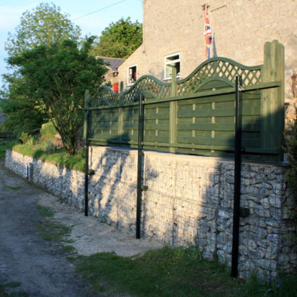 1*1*0.3m Hot Dip Galvanized Welded Gabion Baskets Wire Fencing With Spiral Ring