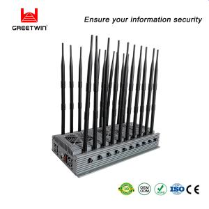 China 155W 868MHz Phone Signal Blocker VHF UHF L1 L2 L5 Lojack 20 Antennas factory