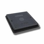 Corrosion Resistant FRP Manhole Cover 600*600mm Medium Duty En124 B125 SMC