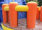Durable 0.55mm PVC Inflatable Floating Rock Climbing Wall For Kids