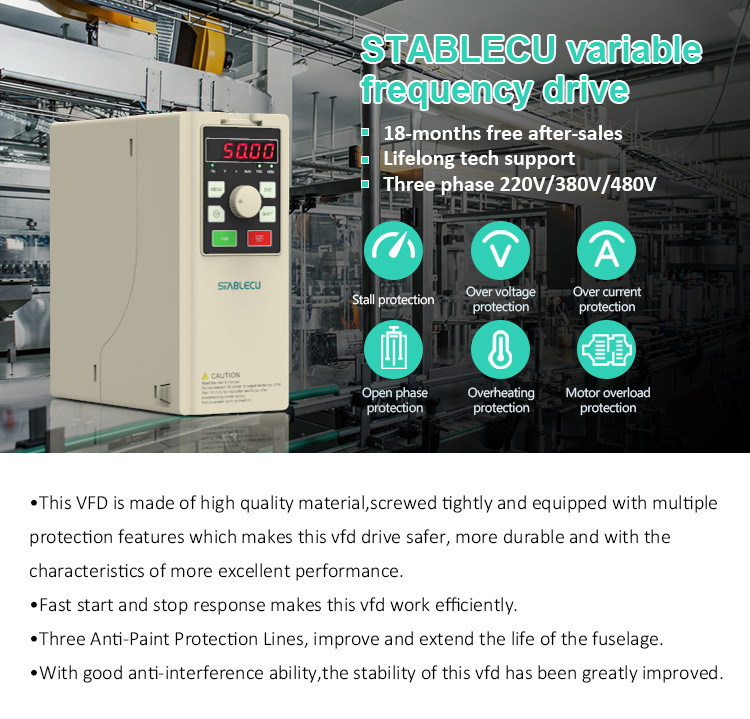 0.75KW To 110kw 3 Phase Frequency Converter For AC Motor