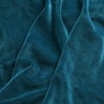 Indigo Blue Super Soft Plush Fabric 100% Polyester Plain