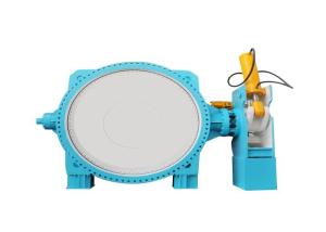 China Double Disc Eccentric Flanged End Butterfly Valve 4 1.0 Mpa factory