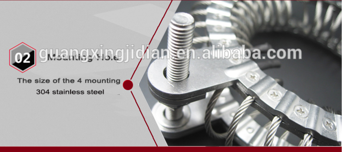 Ring stainless steel wire rope isolator/shock absorber Anti-noise Marine components instrument isolation