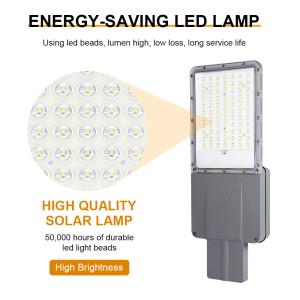 China DC12V High Lumen LED Solar Street Light Wall Pole Mounted For Outdoor Illumination factory
