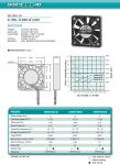 UL Approval Ball Bearing 0.30 M3/Min Server Rack Fan