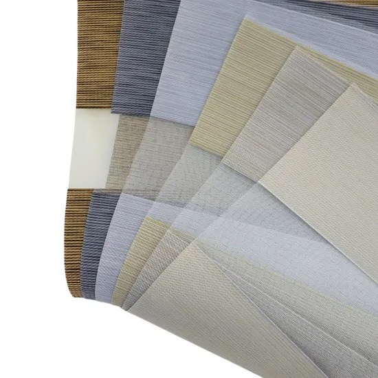 China 425GSM Zebra Blinds Fabric with 1 Roll MOQ and Customizable Color for Office or Home Sunshade factory