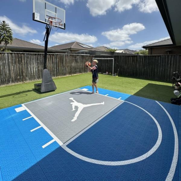 All weather Pp Modular Outdoor Basketball Court Floor Easy Installed Adjustable