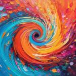 Colourful 3d Relief Landscape Oil Paintings With Thick Texture Art Design