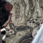 Water Wave Mirror Stainless Metal Steel Sheet 1220x2440mm Format 0.8 Grade 304