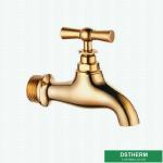 Brass Color Brass Tap Customized Brand Middle Weight Brass Ball Bibcock Valve