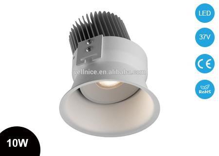 10W Anti-glare CITIZEN COB LED Downlight Dimmable Aluminum Alloy Five Years