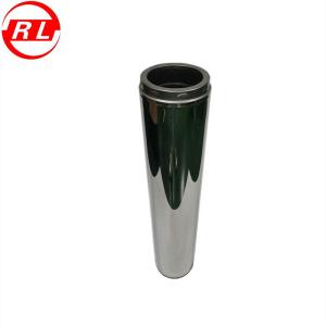 China SS316 1000mm Length Steel Twin Wall Straight Chimney Flue factory