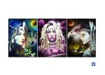 Film Lamination Lenticular Flip , 3D Triple Transition Lenticular Poster 12x17