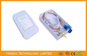China Indoor Drop Cable Fiber Optic Termination Box Rack Mount 2 Cores ISO SGS CE ROHS factory