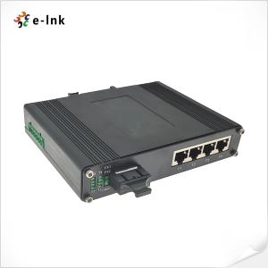 China Industrial 4-Port +1-Port BASE-X Gigabit PoE Ethernet Switch ( 90W Max ) factory