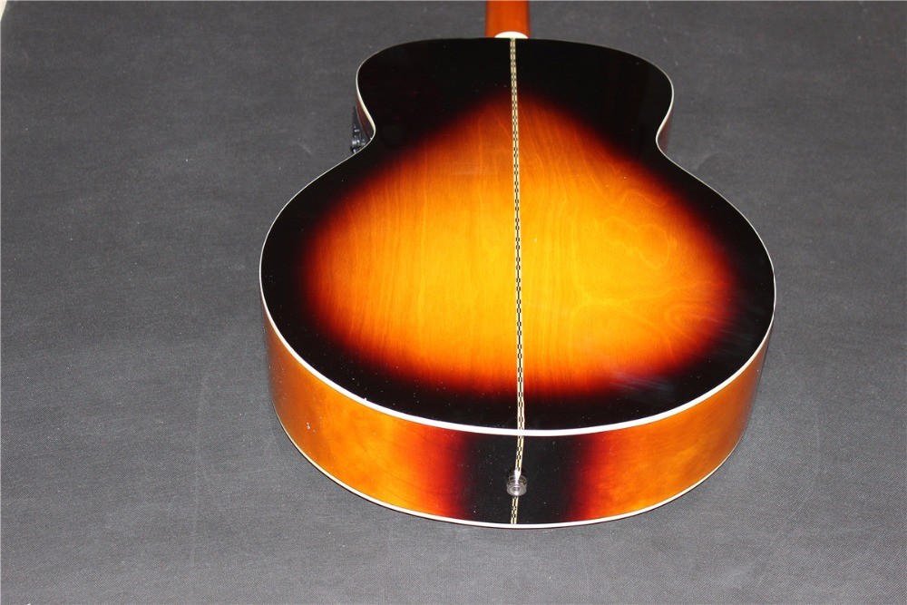 Lefty guitar jumbo wholesale guitar promotion electric acoustic guitar lefty sunburst Acoustic guitar