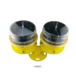 32.5cd Low Intensity Solar Powered Flashing Red Light , High Building Safety