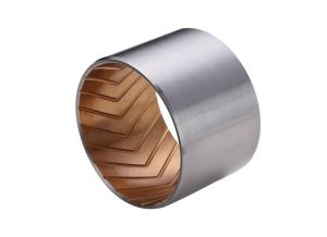 China JF803 Wrapped Bronze Bimetal Bearings ISO 3547 DIN1494 Standard Type With V Oil Groove factory