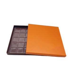 Elegant Paper Box Chocolate Gift Packing Box 10Pcs With Plastic Clear Inner