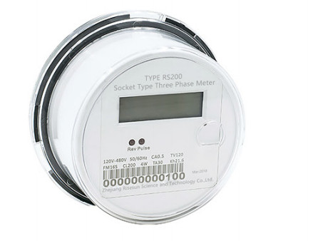 China ANSI C12 18 Three Phase Smart Socket Power Meter factory