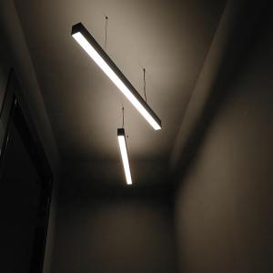 China Office Linear LED Pendant Lights Anti Corrosion Aluminum Lamp Body factory