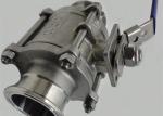 High Sealing Stainless Steel Ball Valve BPE Sanitary Pipe Fittings With Viton