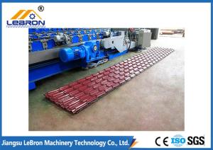 China PLC Control 0.5mm Glazed Tile Roll Forming Machine 1000mm High Capacity Metal factory