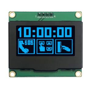 China SSD1309 1.54 Inch OLED Screen Blue Bigger PCB Board 128x64 I2C OLED Display factory