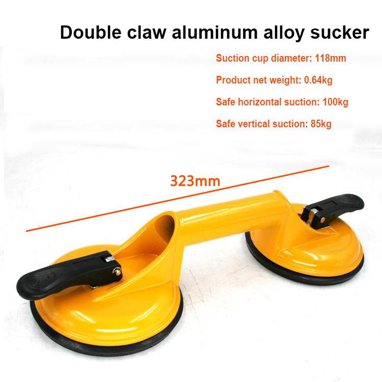 Single Claw Plastic / Aluminum Heavy Duty Glass Vacuum Suction sucker Tools for Tile Ceramic Glass Installation