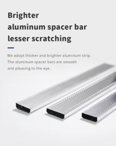 China 4 mm unbendable aluminum spacer bar for glass sliding door accessories factory