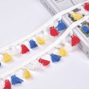 China GD001 OEKO Multi Colored  Tassel Fringe Trim on sale