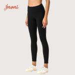 Nude Feeling 80% Fabric Yoga Clothes For Women Black Leggings With Pockets