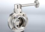 304 316L Hygienic Butterfly Valves ASME BPE AISI With Thread And Weld Connection
