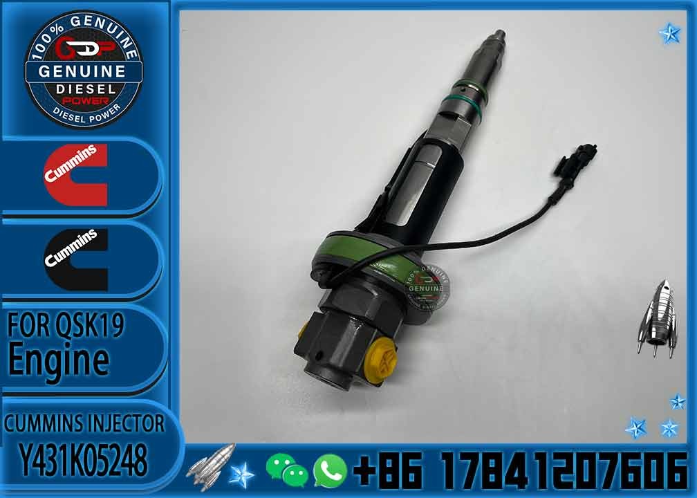 original JCM921F QSK19 engine injector Y431K05248 fuel injector Y431K05417 used in Cummins