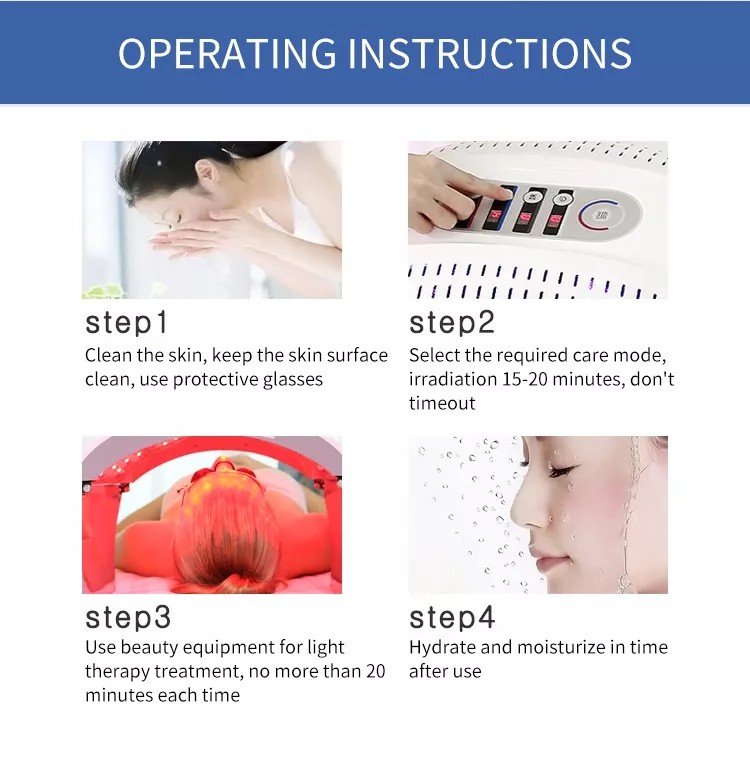 Art 7 Color LED Facial Skin Rejuvenation Device LED Face Skin Light Photon Therapy Device