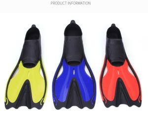 China Multicolor Lightweight TPR Black Rubber Swimming Snorkeling Diving Fins factory
