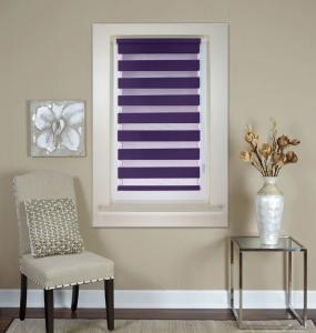 China Green Zebra Day And Night Blinds Spring Loaded Airy fabric Horizontal factory