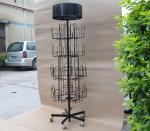 524mm Length 1708mm Height Rotating Literature Rack , Spinner Book Rack 360