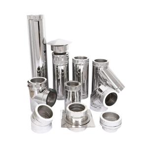 China 90 Degree Spigot Insulated Chimneys Components Weather Proof High Density factory