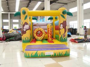 China Popular Cartoon Giraffe Inflatable Bouncer Castle for Kids Indoor Inflatable Bouncy Castle factory